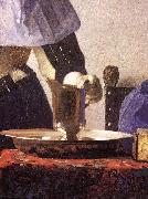 VERMEER VAN DELFT, Jan, Young Woman with a Water Jug (detail) re